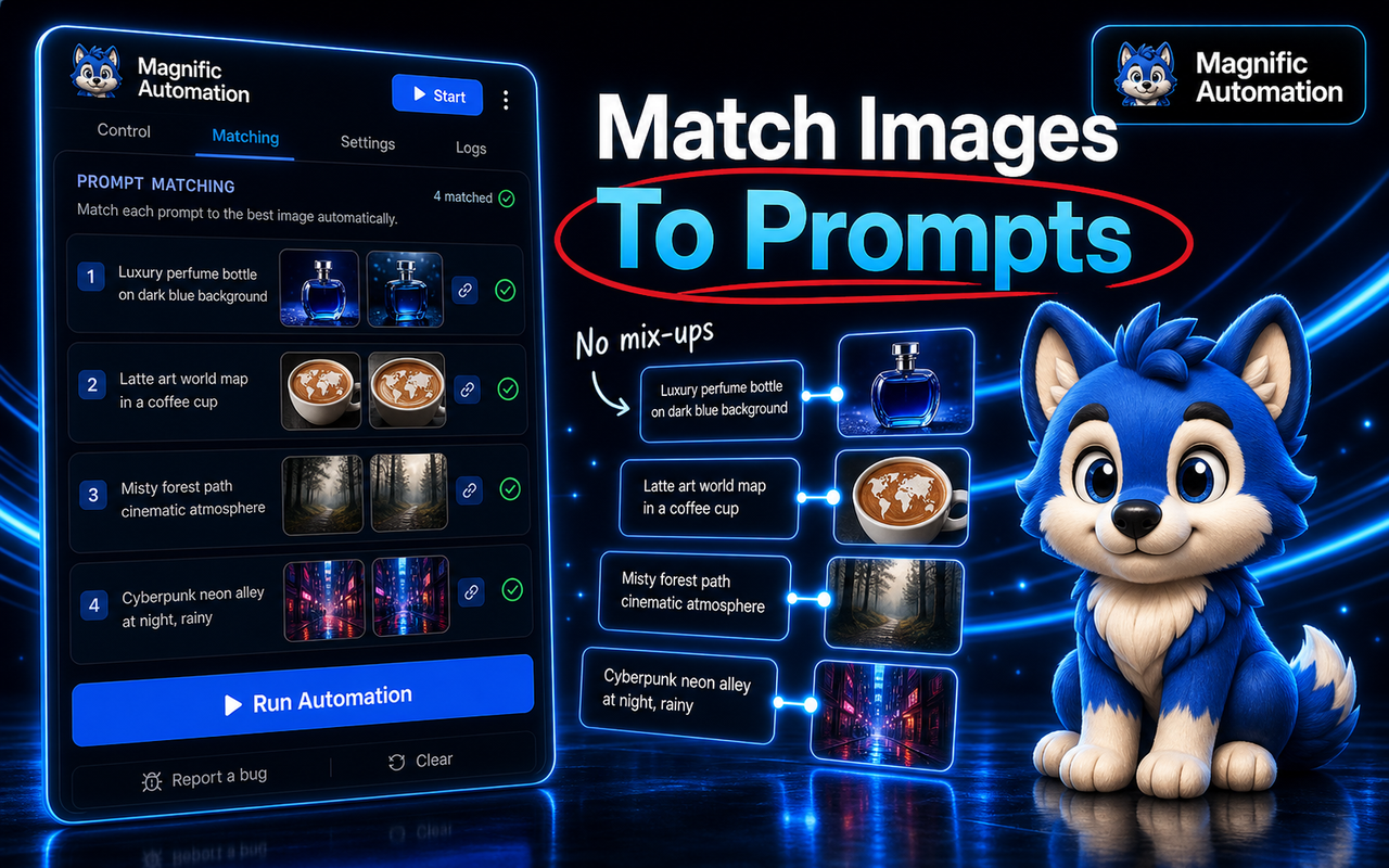 Matching prompts to their generated images so nothing gets mixed up.